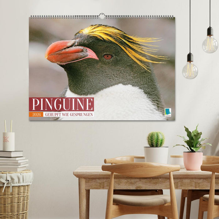 Pinguine: Gehupft wie gesprungen (CALVENDO Wandkalender 2026)
