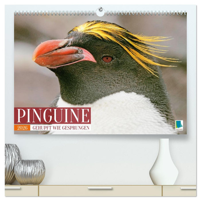 Pinguine: Gehupft wie gesprungen (CALVENDO Premium Wandkalender 2026)
