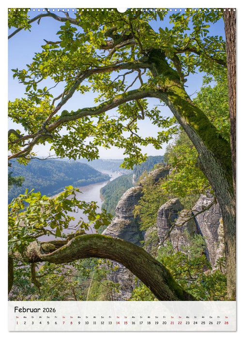 Sächsische Schweiz - Unterwegs im schönen Elbsandsteingebirge (CALVENDO Wandkalender 2026)