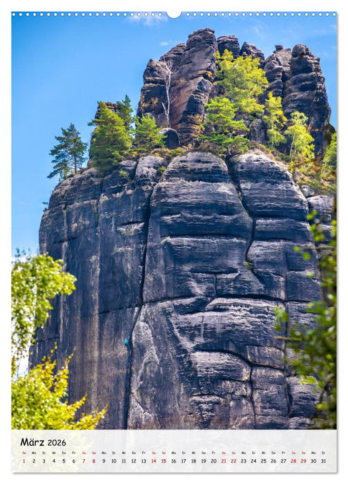 Sächsische Schweiz - Unterwegs im schönen Elbsandsteingebirge (CALVENDO Wandkalender 2026)