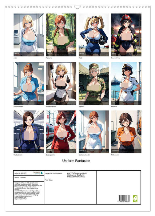Uniform Fantasien (CALVENDO Wandkalender 2026)