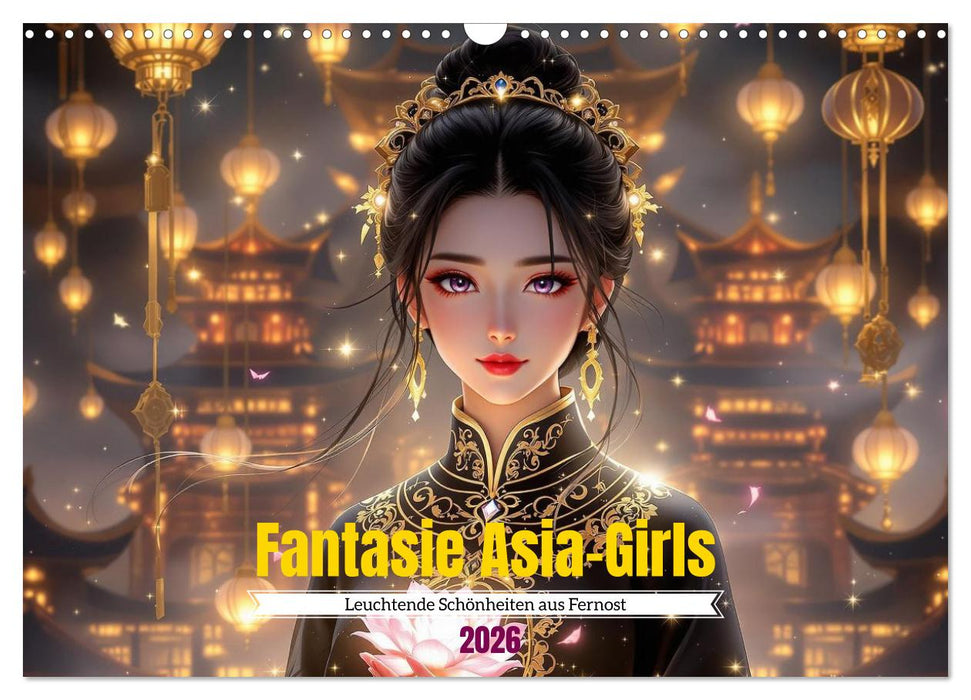 Fantasie Asia-Girls (CALVENDO Wandkalender 2026)