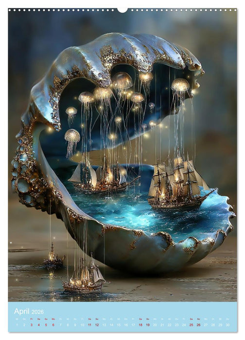 Ozeanische Träume - Ein Jahr durch das Auge des Meeres (CALVENDO Wandkalender 2026)