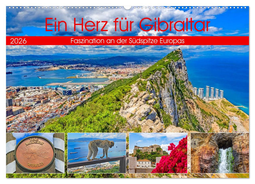 Ein Herz für Gibraltar (CALVENDO Wandkalender 2026)