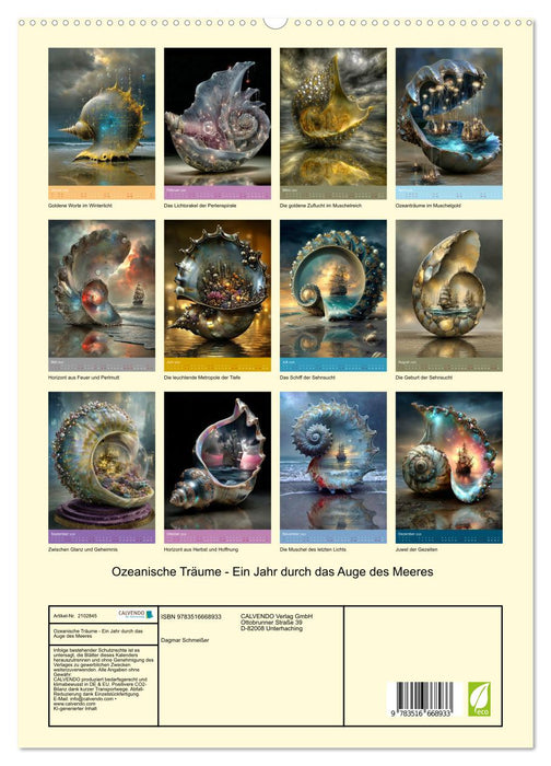 Ozeanische Träume - Ein Jahr durch das Auge des Meeres (CALVENDO Premium Wandkalender 2026)