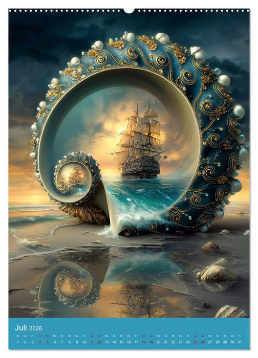 Ozeanische Träume - Ein Jahr durch das Auge des Meeres (CALVENDO Premium Wandkalender 2026)
