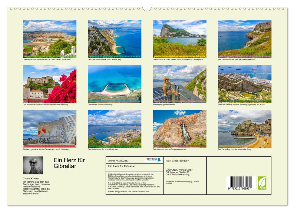 Ein Herz für Gibraltar (CALVENDO Premium Wandkalender 2026)