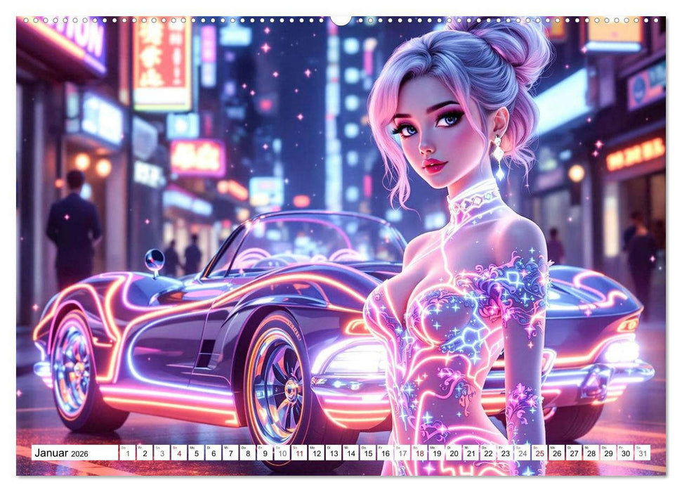 Cars & Girls (CALVENDO Premium Wandkalender 2026)