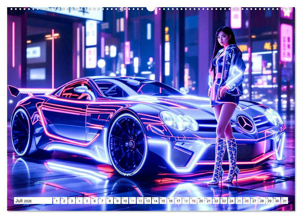 Cars & Girls (CALVENDO Premium Wandkalender 2026)