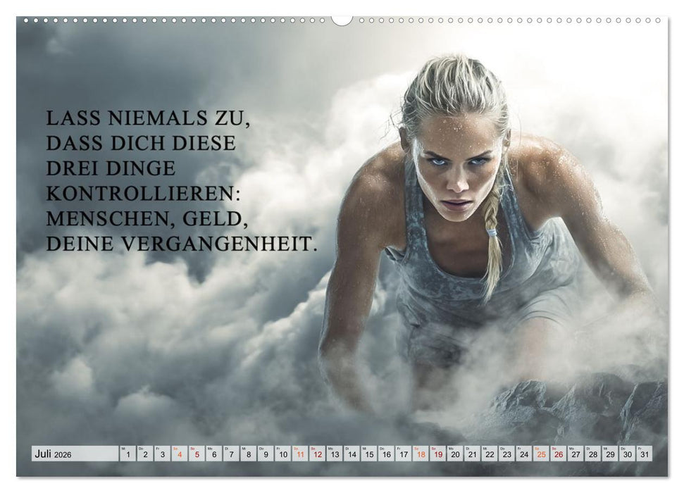 Weisheit und Motivation - Inspiration voller Sinn und Stärke (CALVENDO Premium Wandkalender 2026)