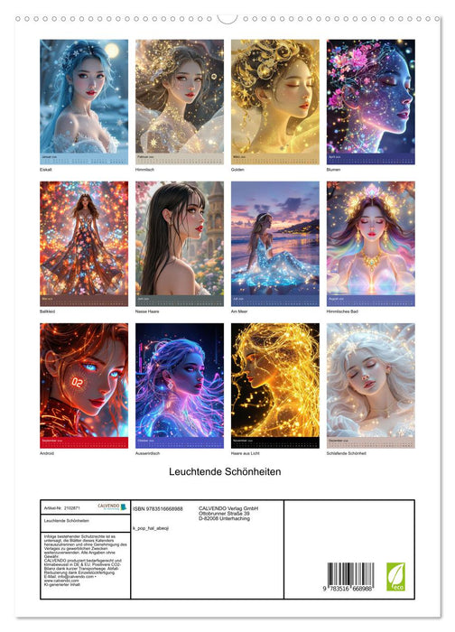 Leuchtende Schönheiten (CALVENDO Premium Wandkalender 2026)