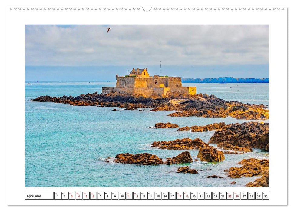 Malerische Bretagne - facettenreiche Region (CALVENDO Premium Wandkalender 2026)