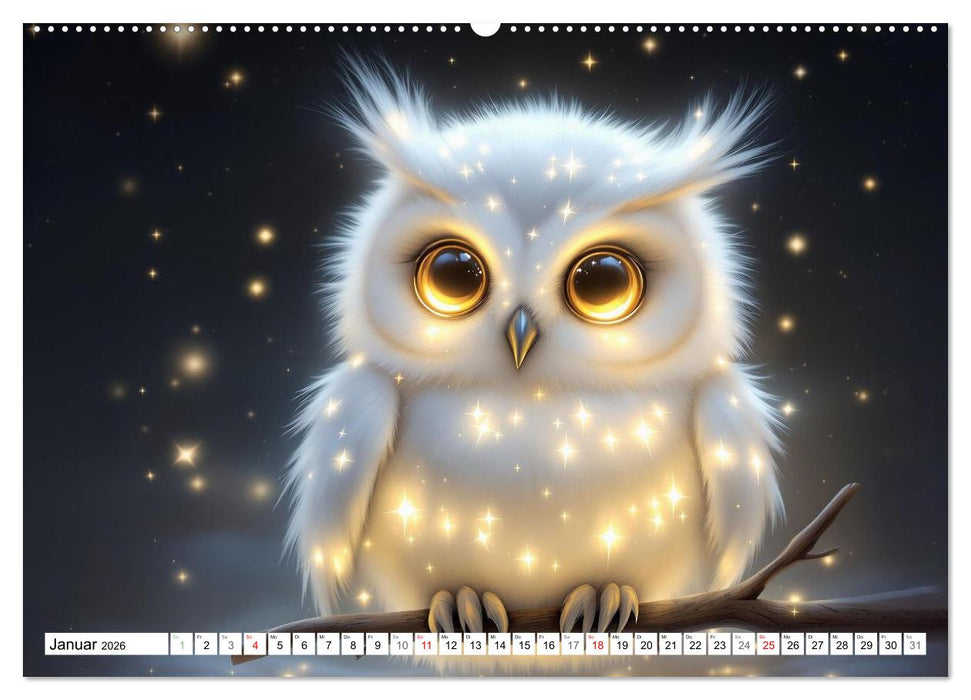 Leuchtende Tierbabys (CALVENDO Wandkalender 2026)