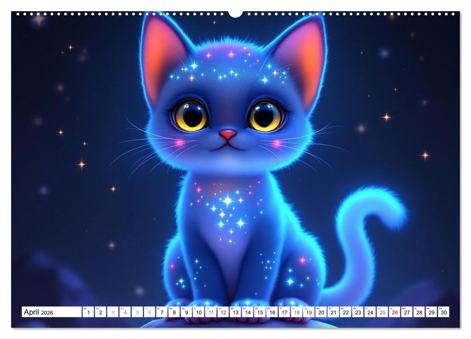 Leuchtende Tierbabys (CALVENDO Wandkalender 2026)