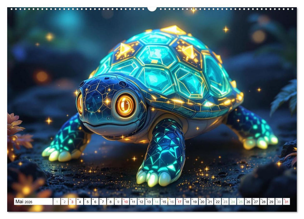 Leuchtende Tierbabys (CALVENDO Wandkalender 2026)