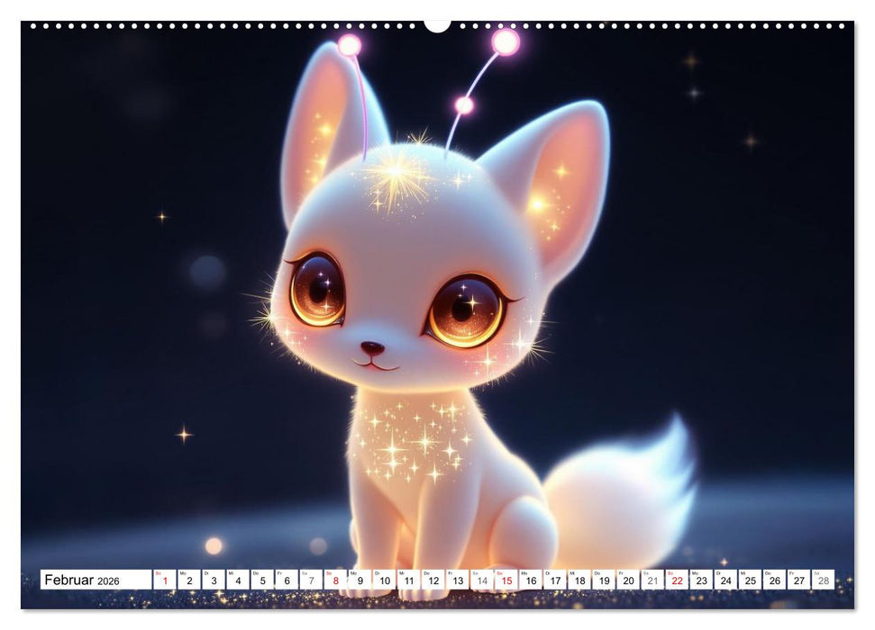 Leuchtende Tierbabys (CALVENDO Premium Wandkalender 2026)