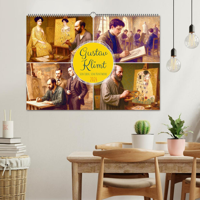 Gustav Klimt. Sein Leben, seine Kunstwerke (CALVENDO Wandkalender 2026)