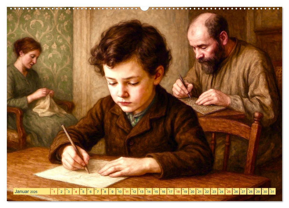 Gustav Klimt. Sein Leben, seine Kunstwerke (CALVENDO Wandkalender 2026)