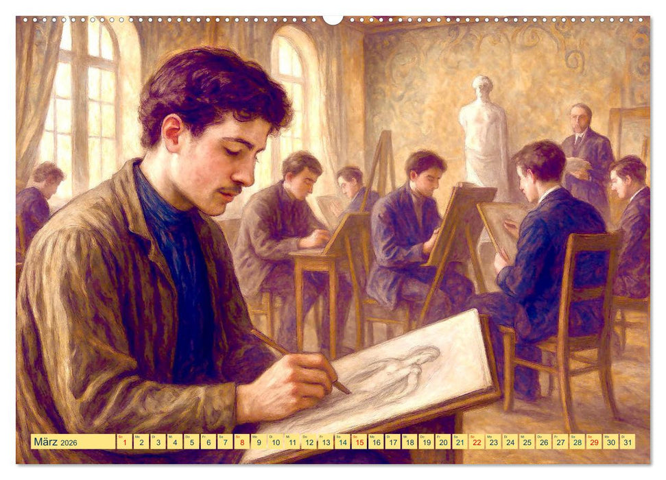 Gustav Klimt. Sein Leben, seine Kunstwerke (CALVENDO Wandkalender 2026)