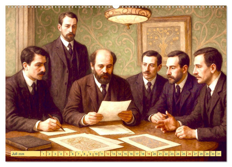 Gustav Klimt. Sein Leben, seine Kunstwerke (CALVENDO Premium Wandkalender 2026)