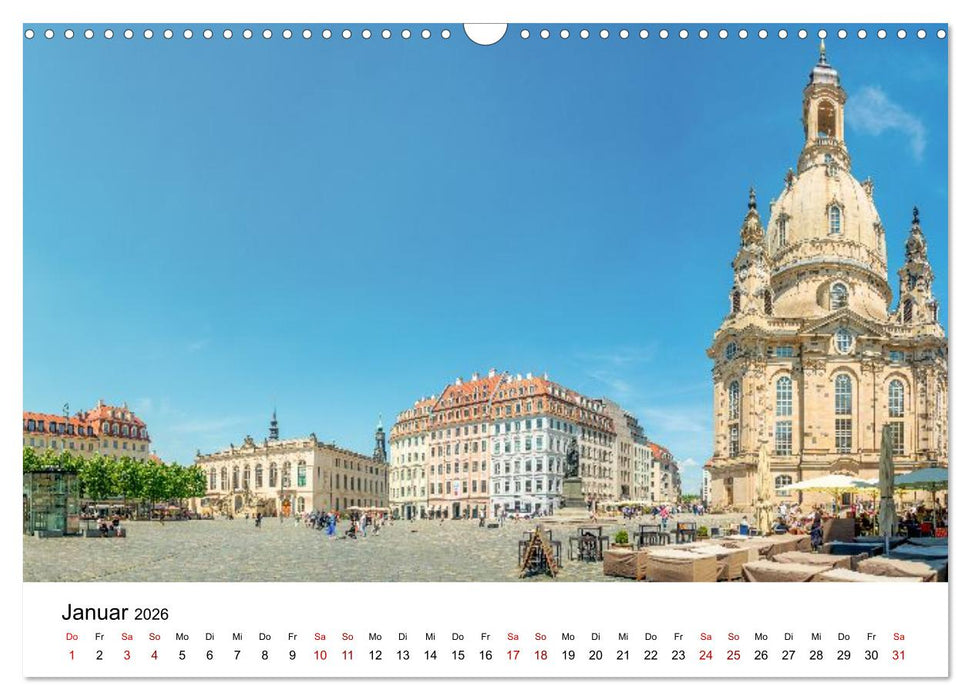 Dresden, Atmosphäre der Altstadt (CALVENDO Wandkalender 2026)