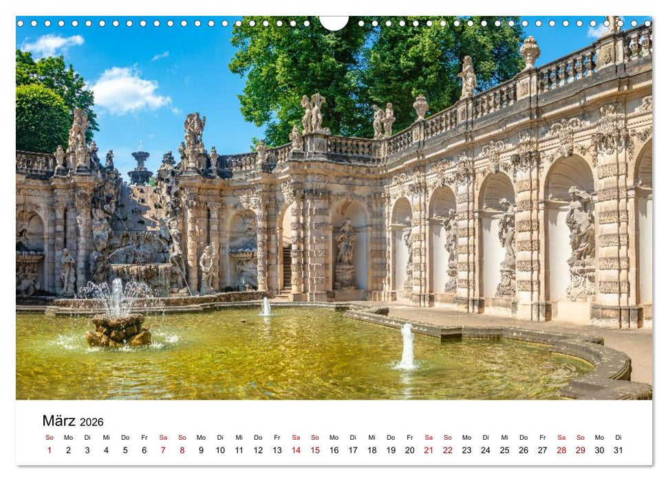 Dresden, Atmosphäre der Altstadt (CALVENDO Wandkalender 2026)
