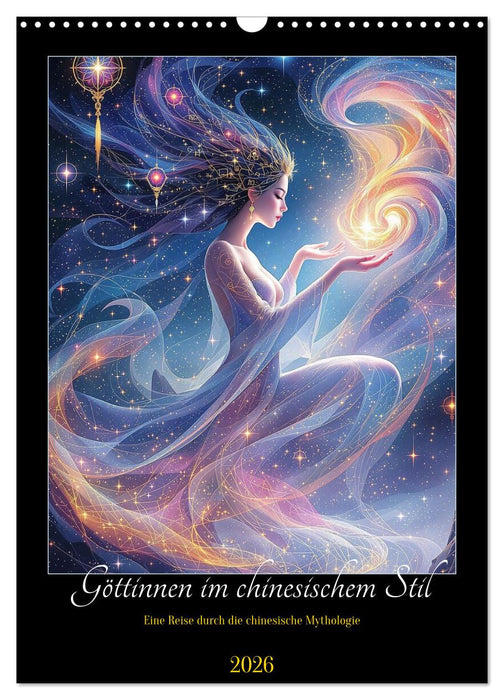 Göttinnen im chinesischem Stil (CALVENDO Wandkalender 2026)
