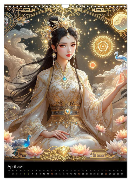 Göttinnen im chinesischem Stil (CALVENDO Wandkalender 2026)