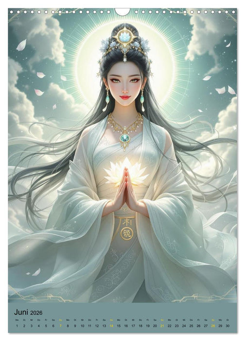 Göttinnen im chinesischem Stil (CALVENDO Wandkalender 2026)