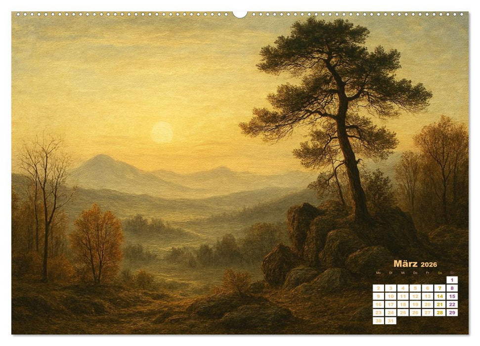 Im Licht der Sehnsucht - Romantische Landschaften (CALVENDO Premium Wandkalender 2026)