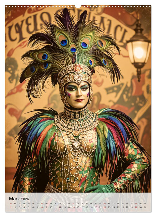 Zirkus der Kuriositäten - Vintage, Faszination und Manege (CALVENDO Wandkalender 2026)