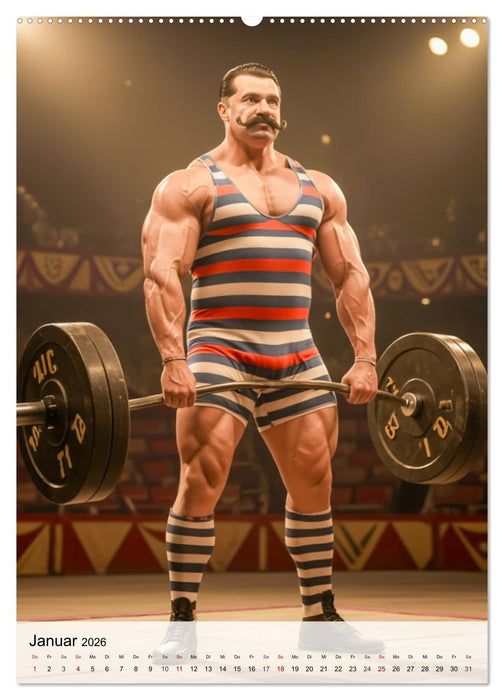 Zirkus der Kuriositäten - Vintage, Faszination und Manege (CALVENDO Premium Wandkalender 2026)