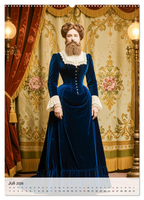 Zirkus der Kuriositäten - Vintage, Faszination und Manege (CALVENDO Premium Wandkalender 2026)