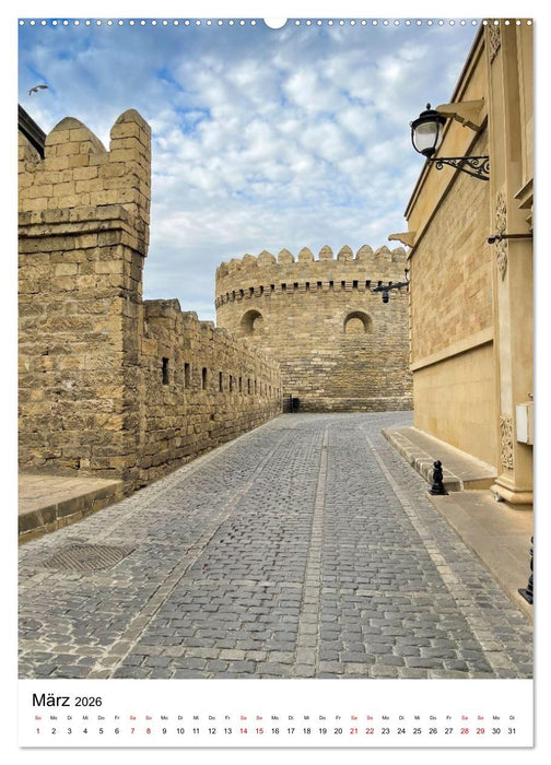 Aserbaidschan - Eine Reise von Baku in den Kaukasus (CALVENDO Wandkalender 2026)