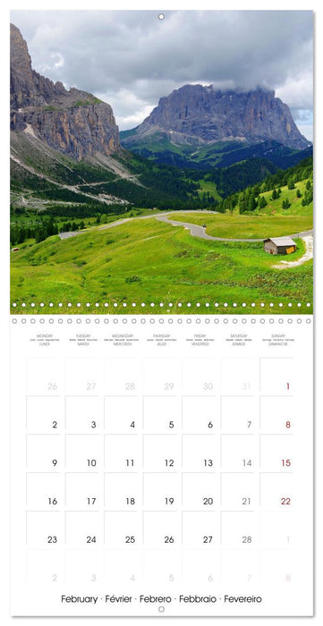 View of the mountains - Alps and Dolomites - (CALVENDO Monthly Calendar 2026)