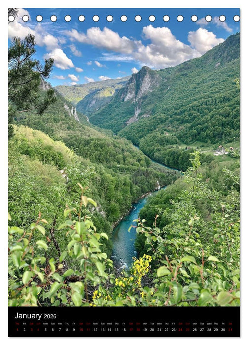Durmitor — Majestic Peaks of Montenegro (CALVENDO Monthly Calendar 2026)