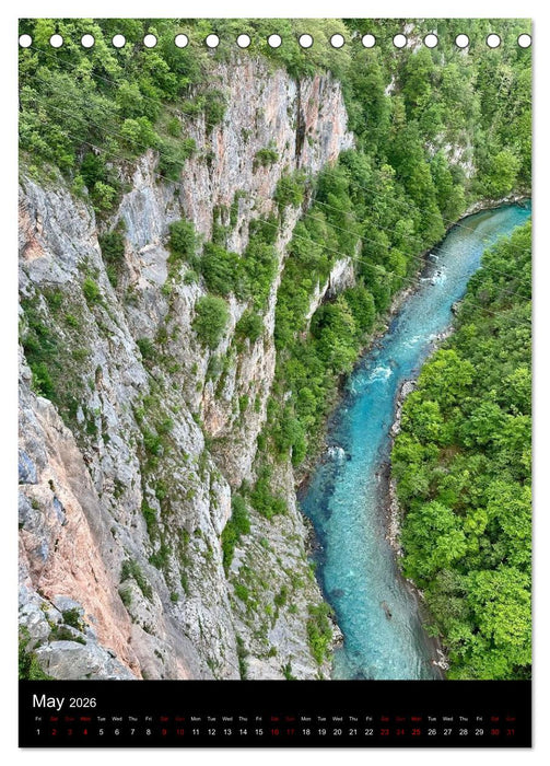 Durmitor — Majestic Peaks of Montenegro (CALVENDO Monthly Calendar 2026)