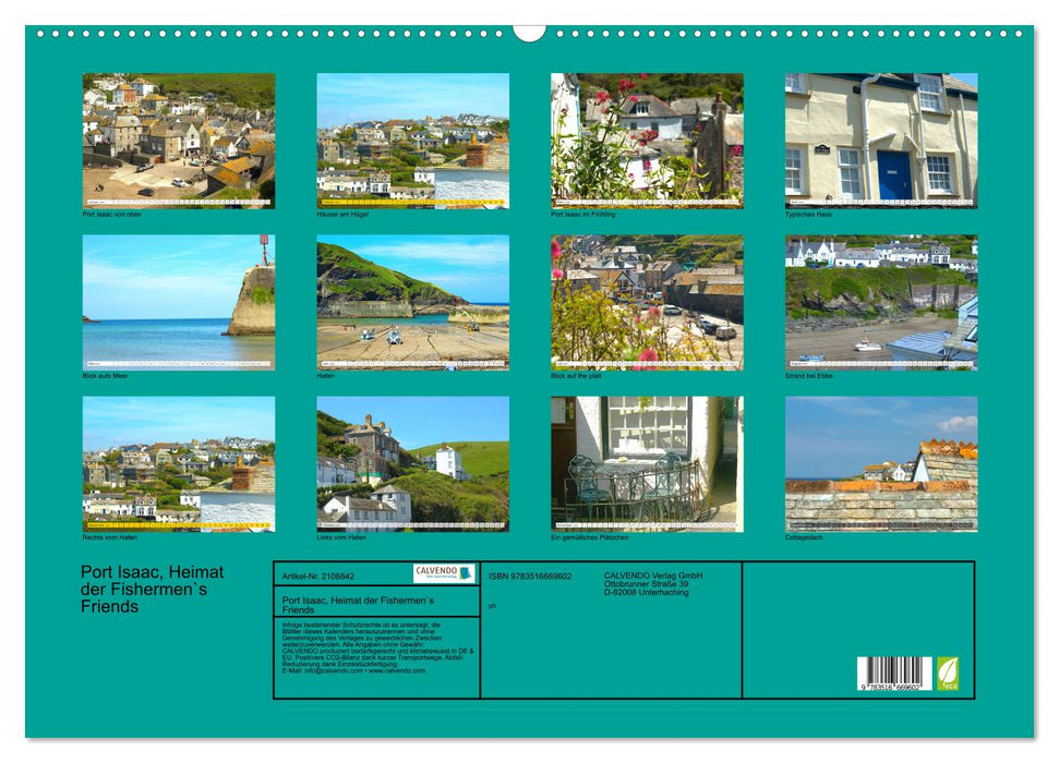 Port Isaac, Heimat der Fishermen`s Friends (CALVENDO Wandkalender 2026)
