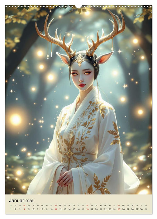 Bestienmädchen (CALVENDO Premium Wandkalender 2026)