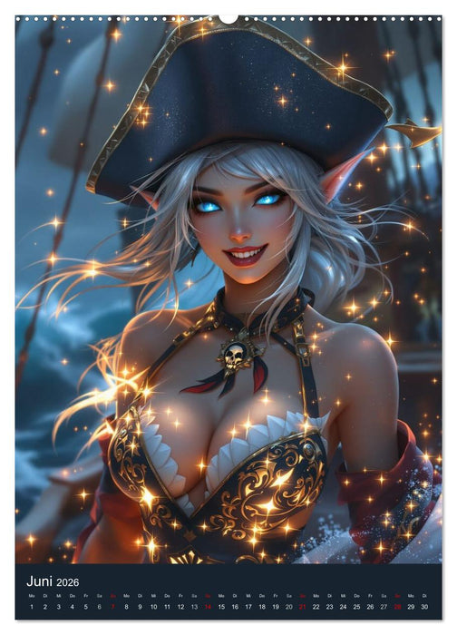 Bestienmädchen (CALVENDO Premium Wandkalender 2026)