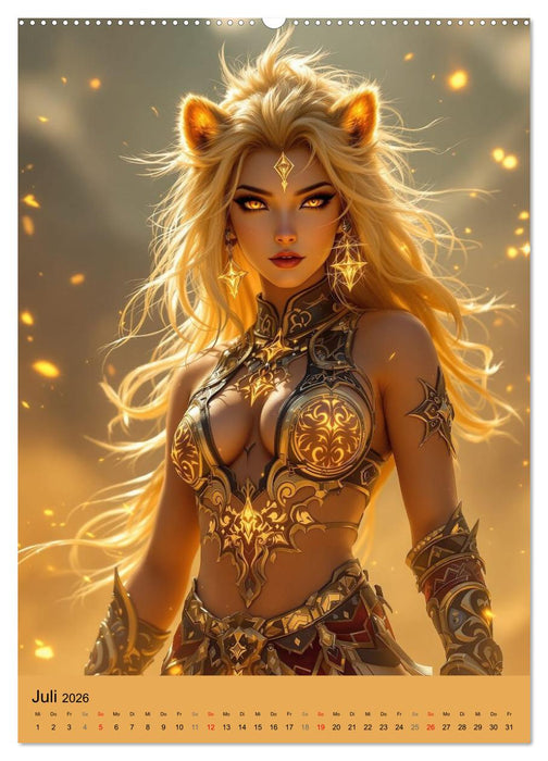 Bestienmädchen (CALVENDO Premium Wandkalender 2026)