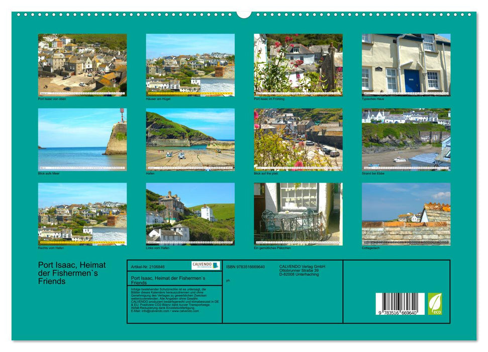 Port Isaac, Heimat der Fishermen`s Friends (CALVENDO Premium Wandkalender 2026)