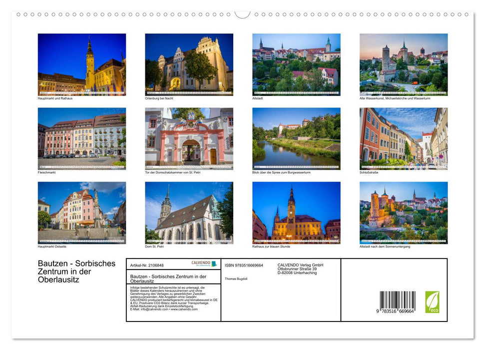 Bautzen - Sorbisches Zentrum in der Oberlausitz (CALVENDO Premium Wandkalender 2026)