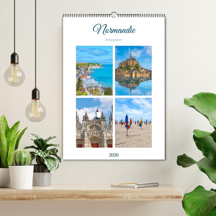 Normandie - Reiseplaner (CALVENDO Wandkalender 2026)