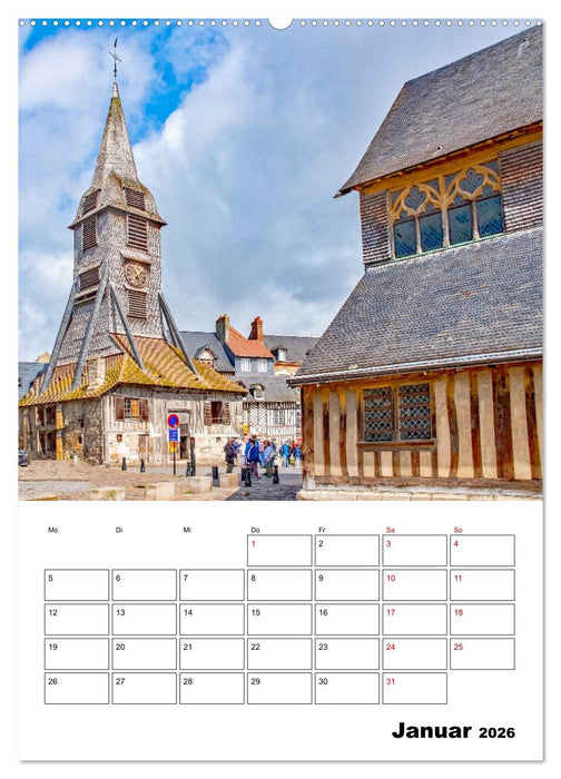 Normandie - Reiseplaner (CALVENDO Wandkalender 2026)