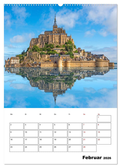 Normandie - Reiseplaner (CALVENDO Wandkalender 2026)