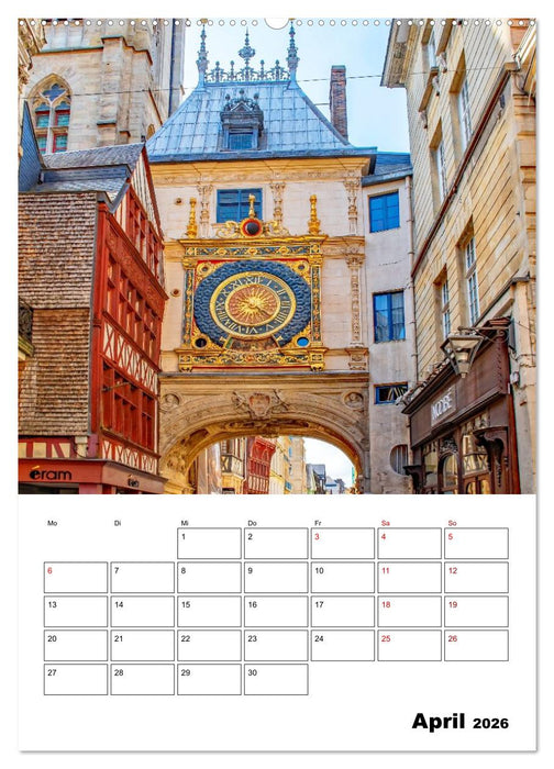 Normandie - Reiseplaner (CALVENDO Wandkalender 2026)