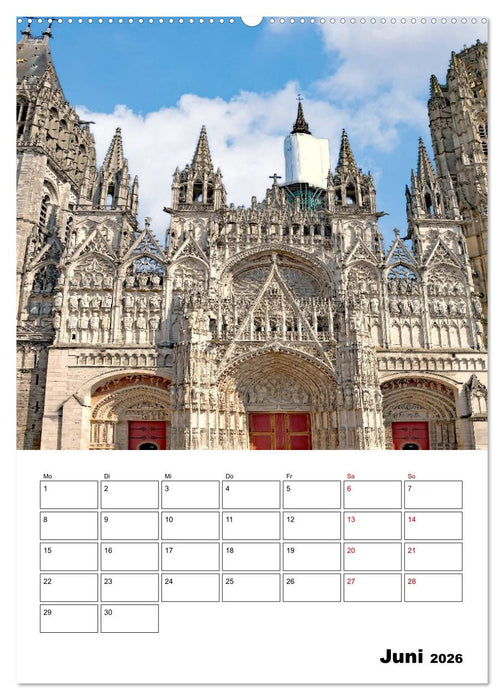 Normandie - Reiseplaner (CALVENDO Wandkalender 2026)