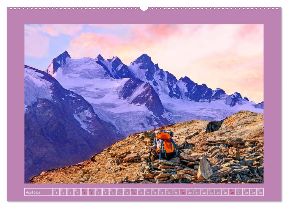 Die Höchsten der Alpen (CALVENDO Premium Wandkalender 2026)