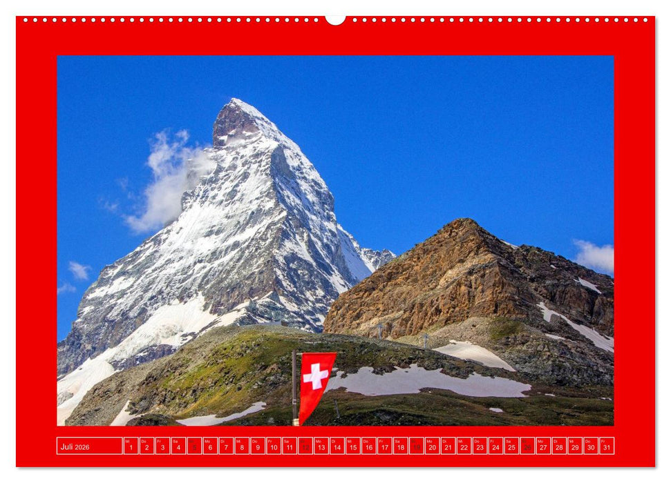 Die Höchsten der Alpen (CALVENDO Premium Wandkalender 2026)